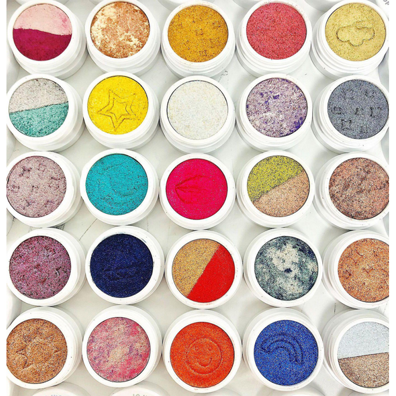 پالت سایه چشم با پیگمنت بالا و براق میکا پالت سایه چشم فروش داغ سایه چشم طیف طبیعی 25 رنگ