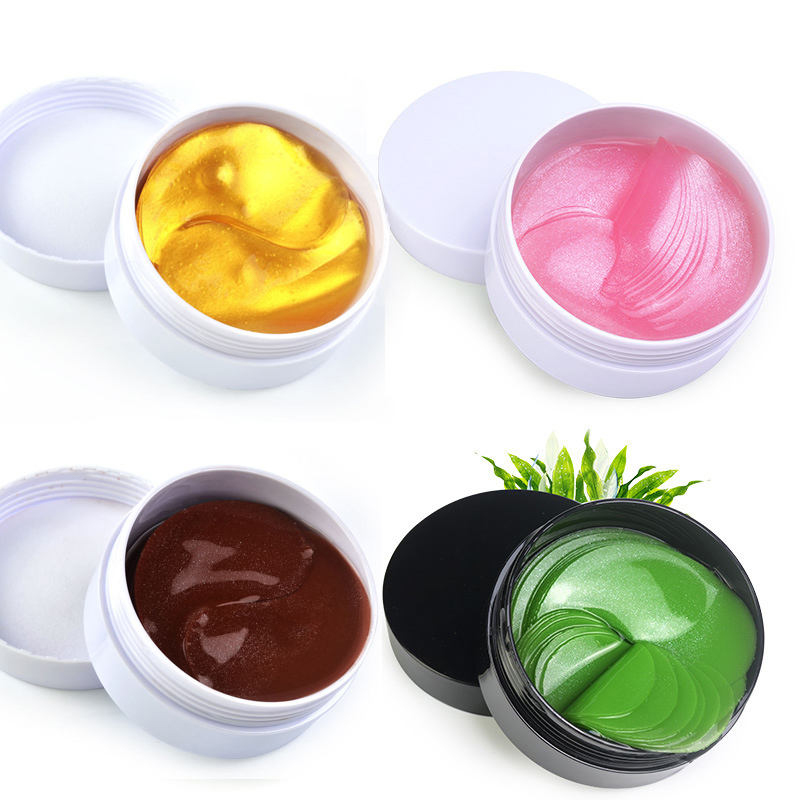 24 عیار طلای زیر چشم ماسک ضد پیری کلاژن هیالورونیک اسید ماسک زیر چشم رفع سیاهی دور چشم