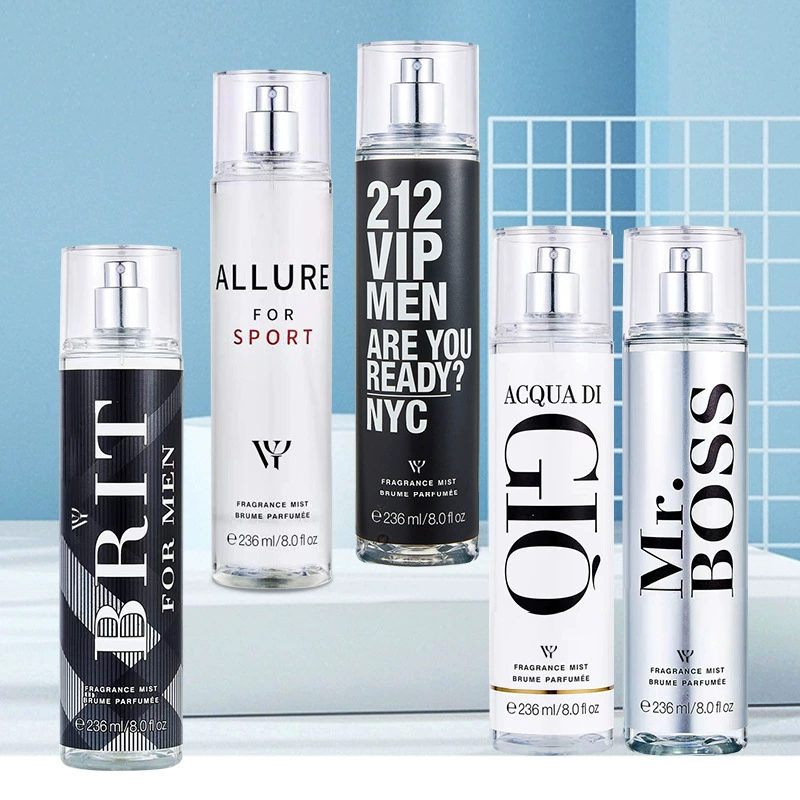 عطر مردانه بادی میست 236 میلی لیتری گلدار میوه ای اسپری عطری ماندگار بدن