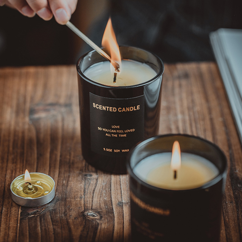 شمع معطر 160 گرمی کارخانه موم سویا طبیعی آروماتراپی